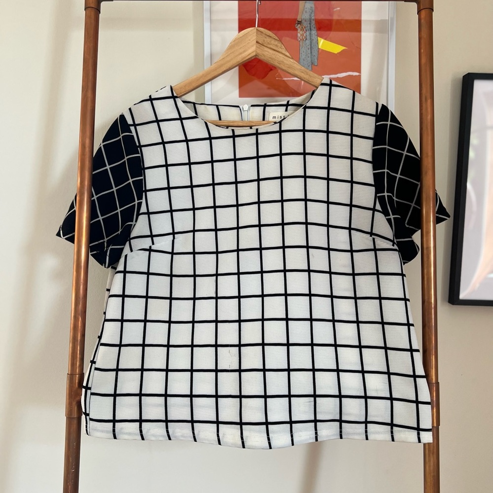 Grid Top Shirt